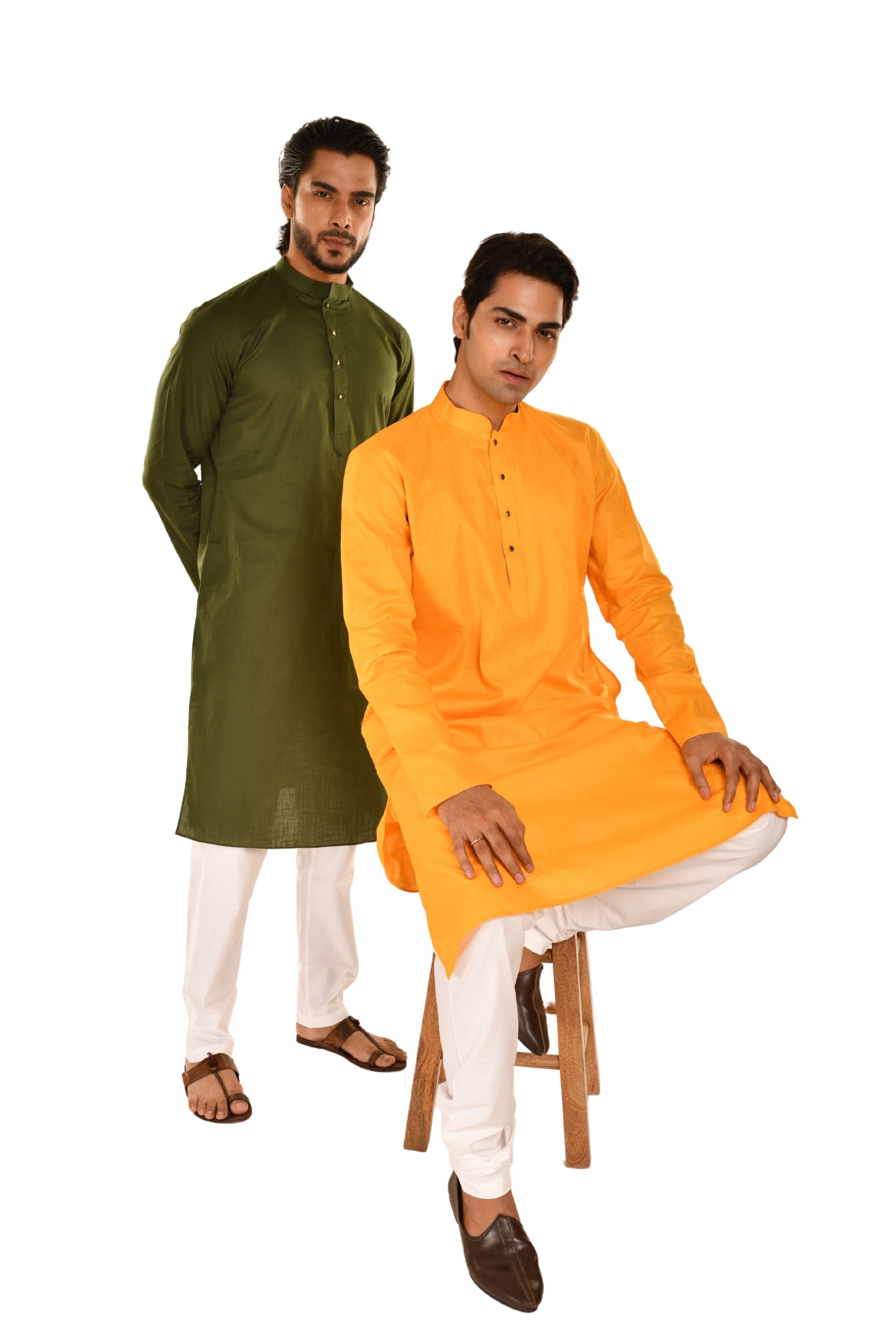 Criss Crossed Striped Kurta