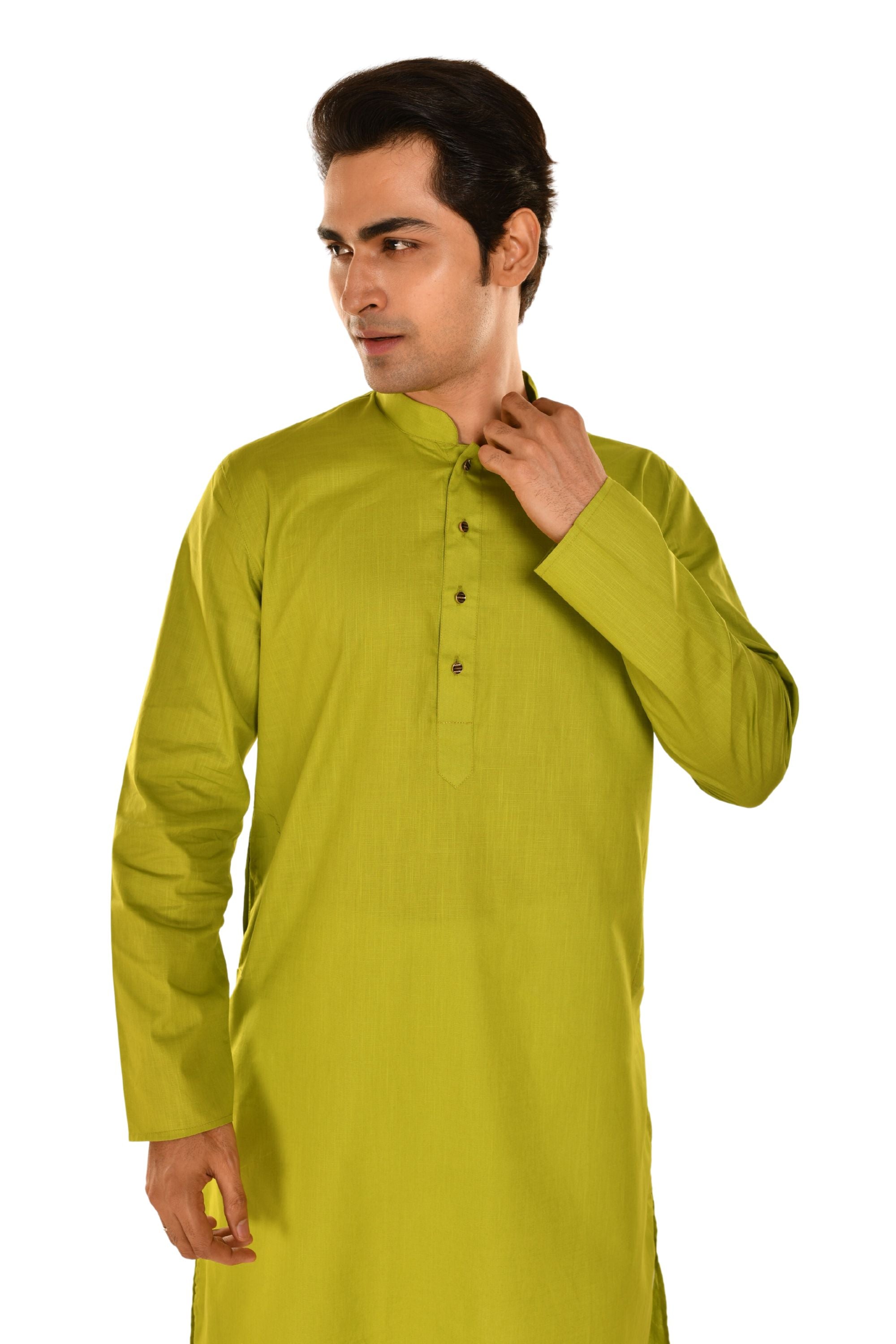 Criss Crossed Striped Kurta