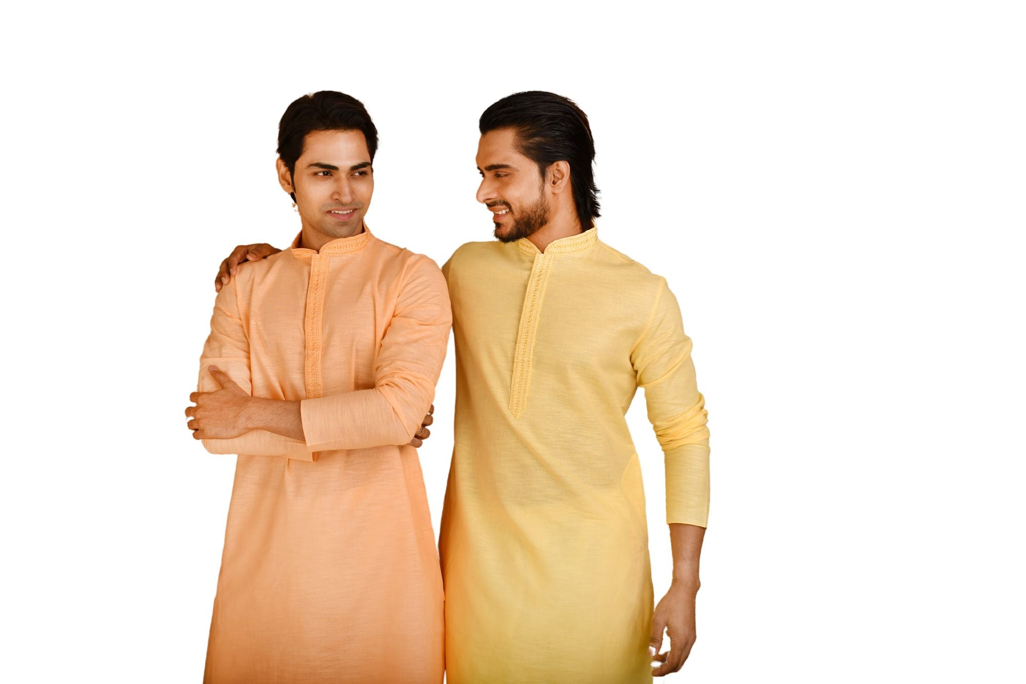 Cotton Embroidered Men's Long Kurta