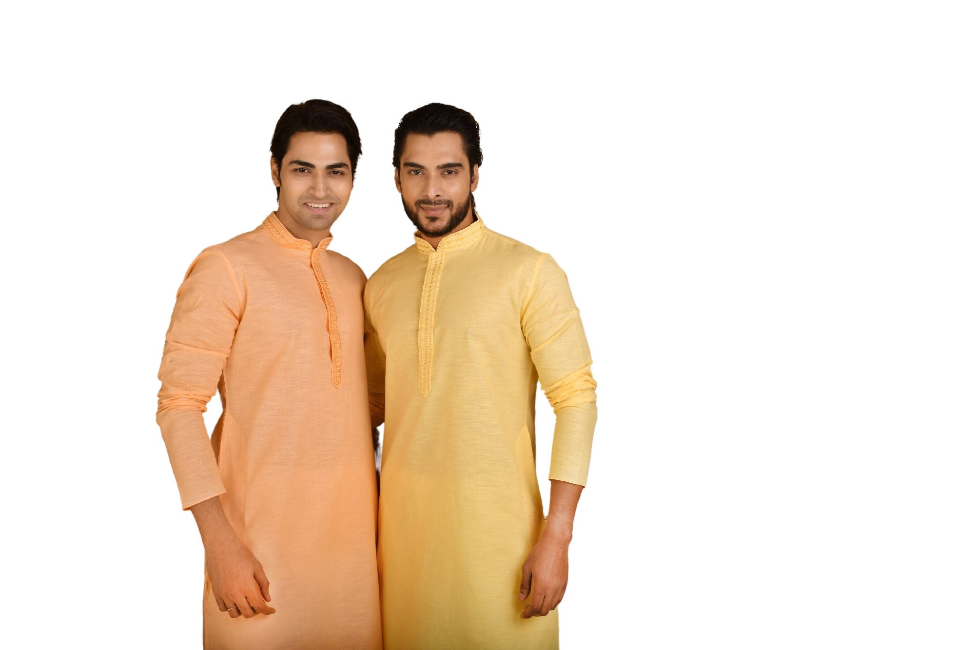 Cotton Embroidered Men's Long Kurta