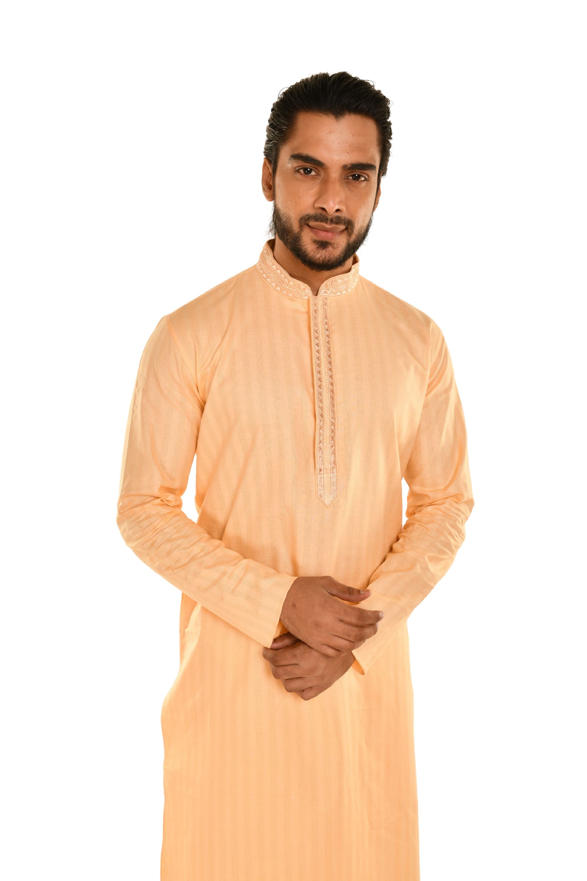 Cotton Embroidered Long Kurta