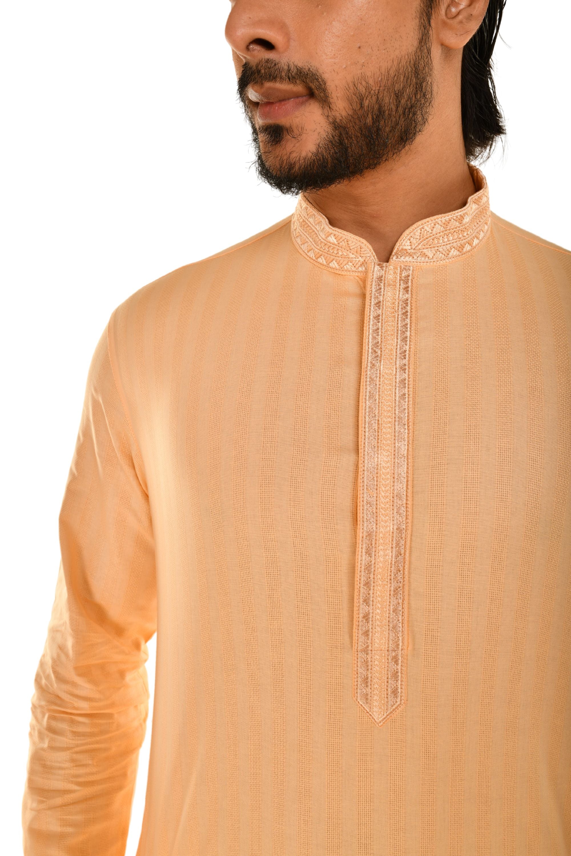 Cotton Embroidered Long Kurta