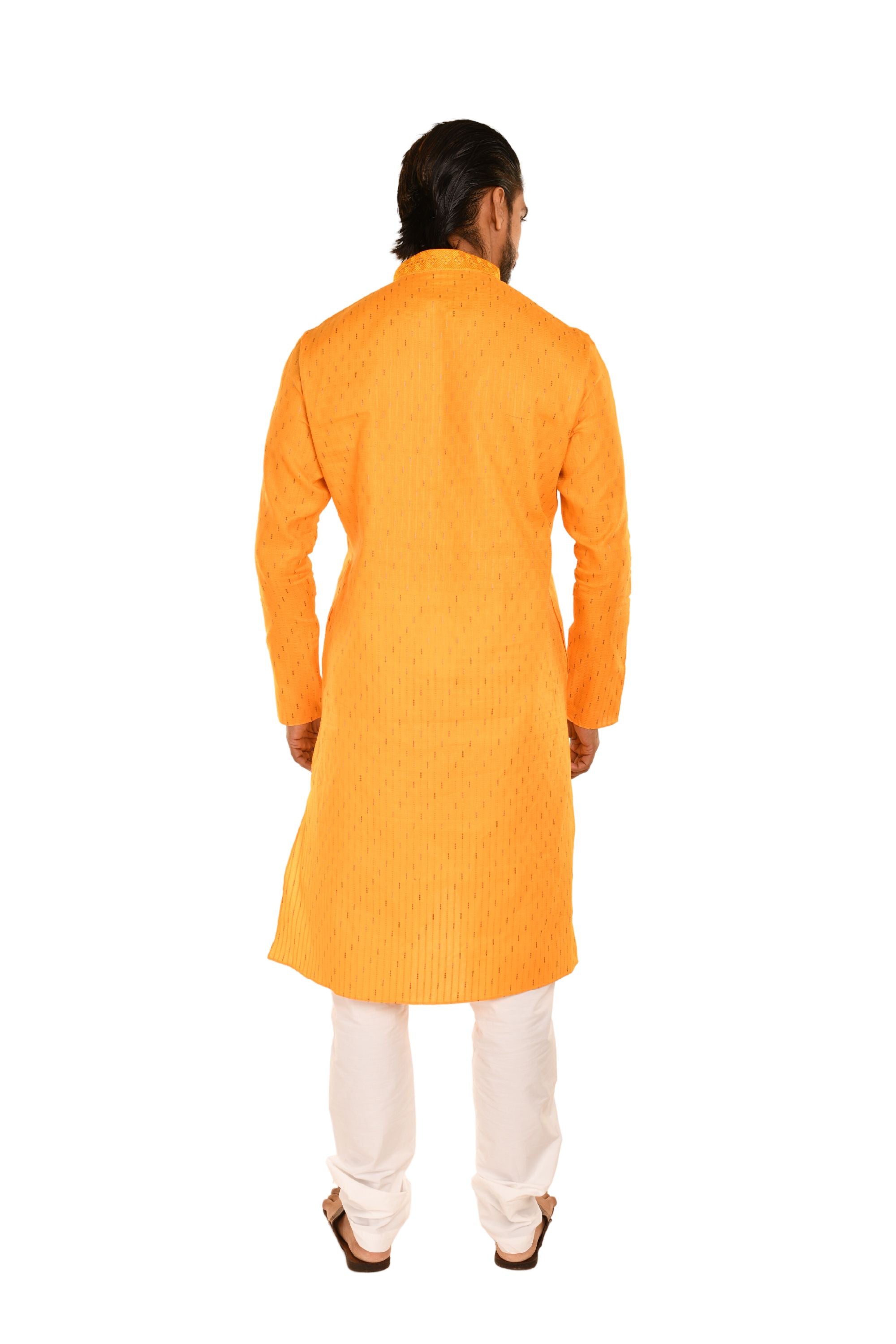 Cotton Embroidered Slim Fit Long Kurta