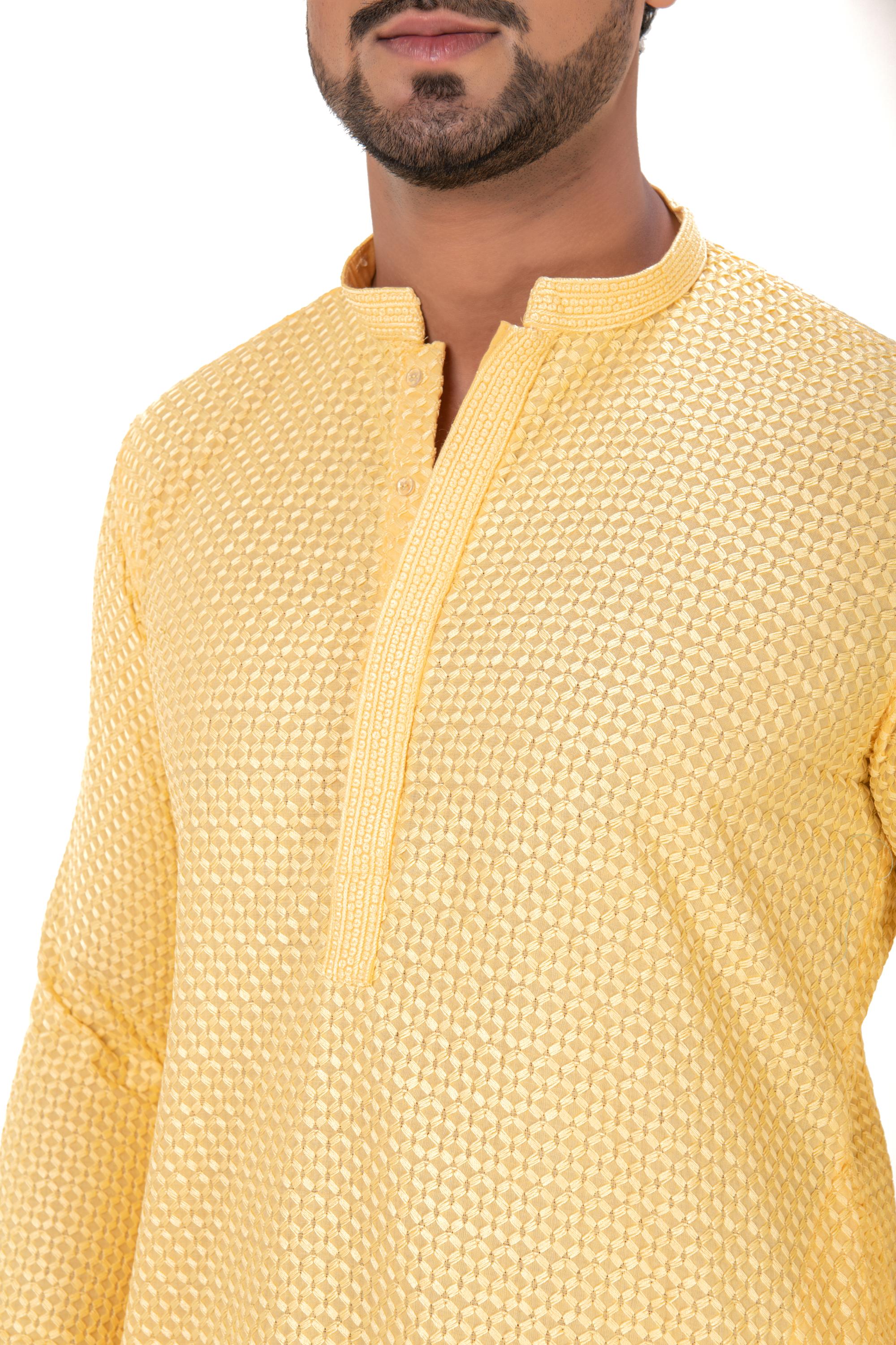 Embroidered Chikankari Kurta