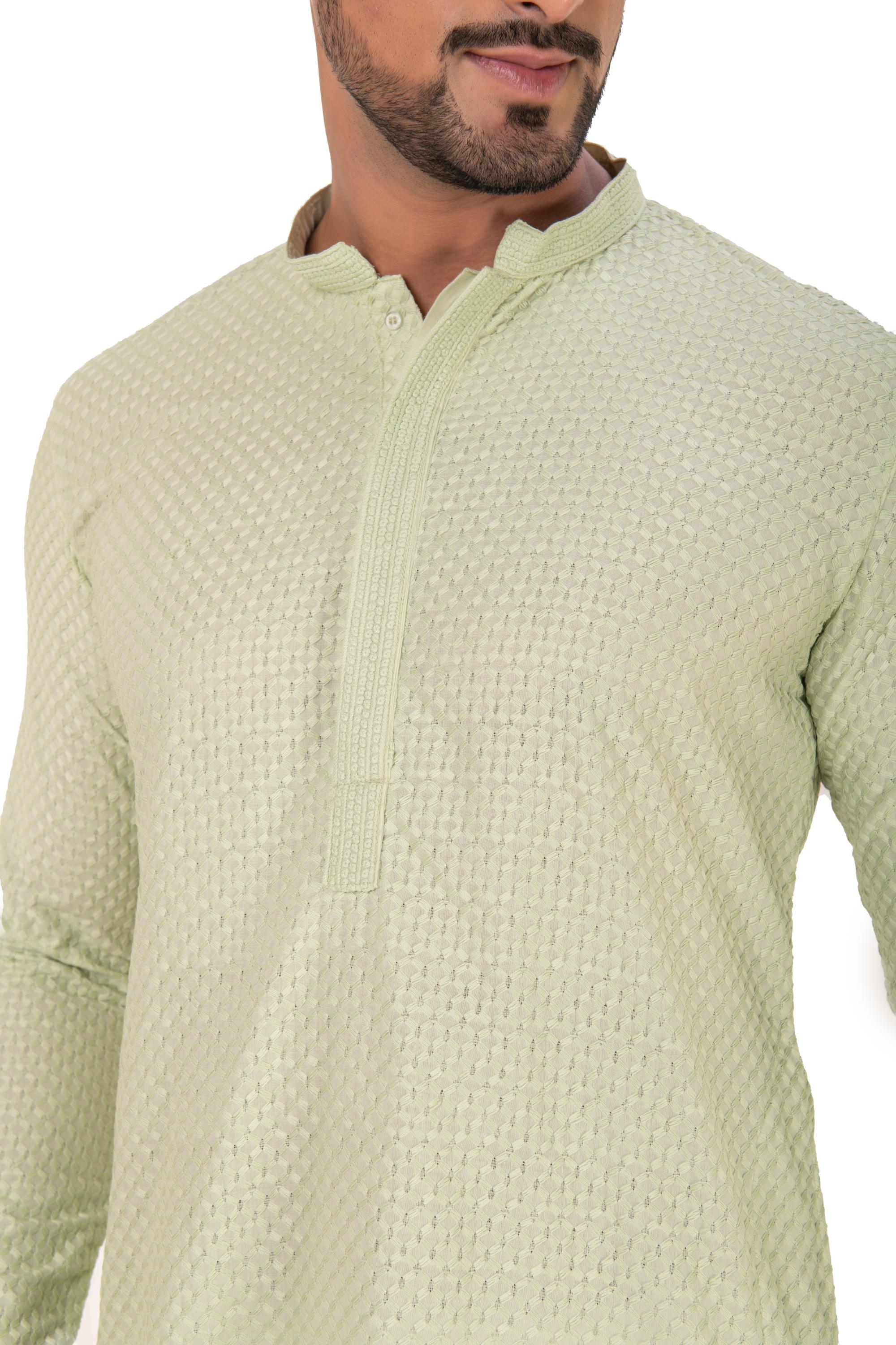 Embroidered Chikankari Kurta