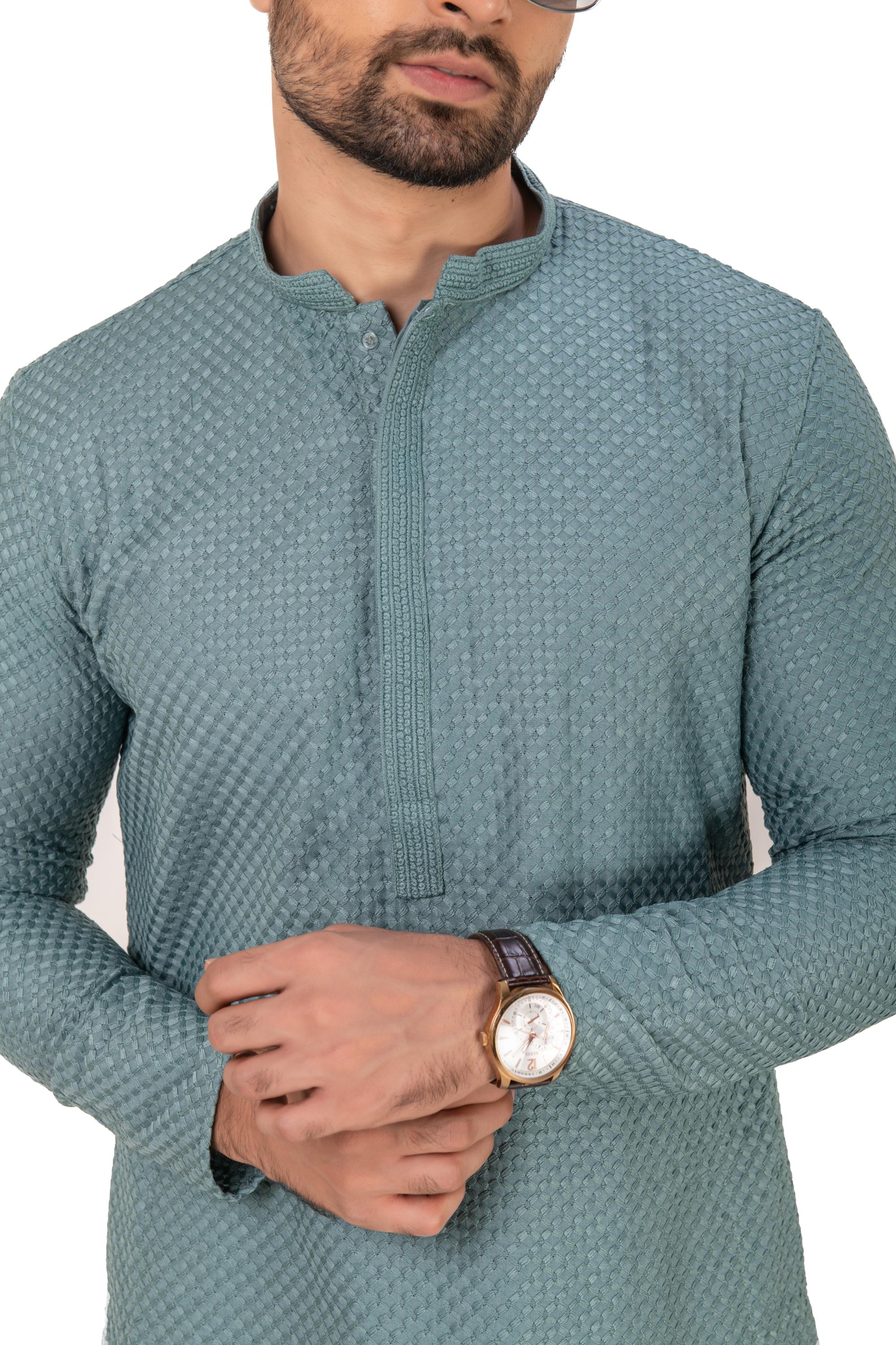 Embroidered Chikankari Kurta