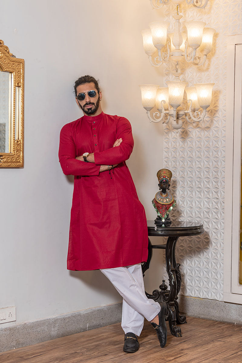 Criss Crossed Striped Kurta