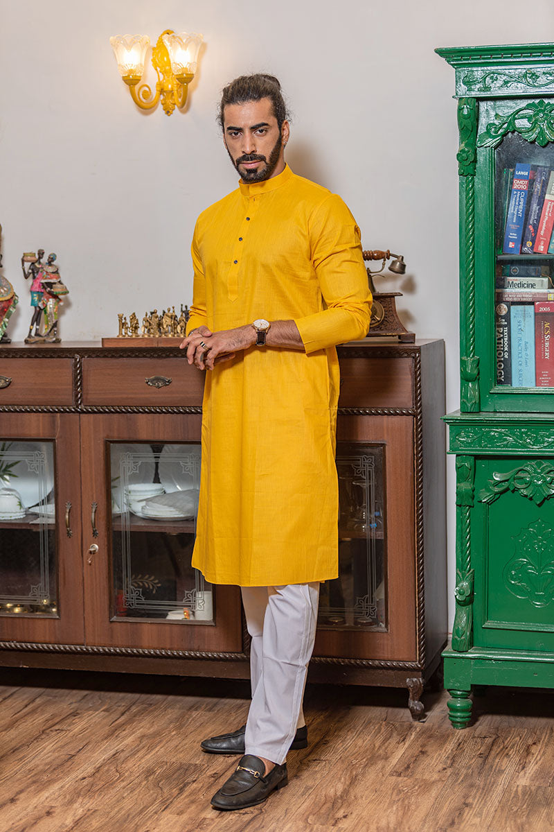 Criss Crossed Striped Kurta