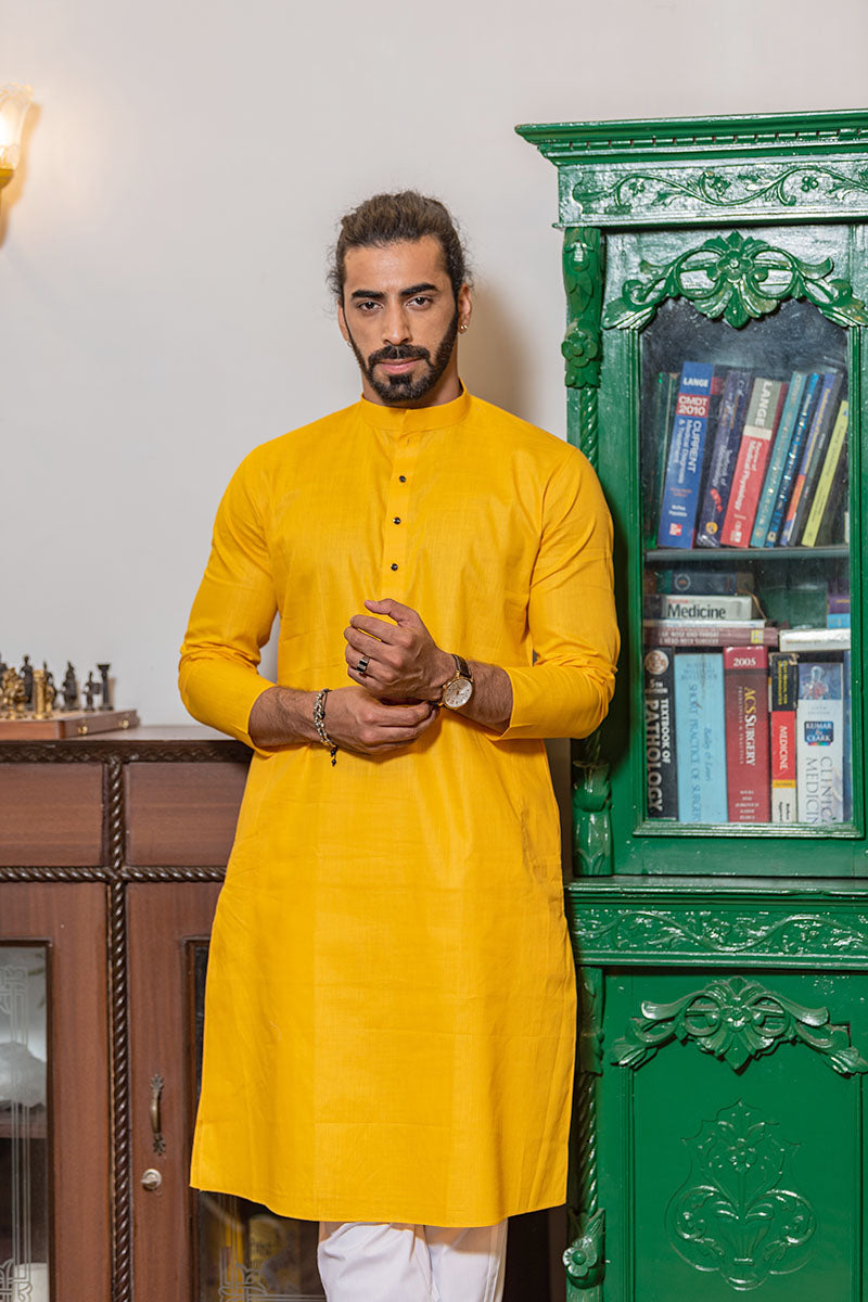 Criss Crossed Striped Kurta