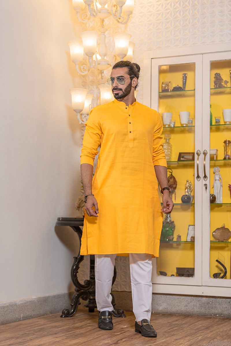 The Basic Kurta Yellow