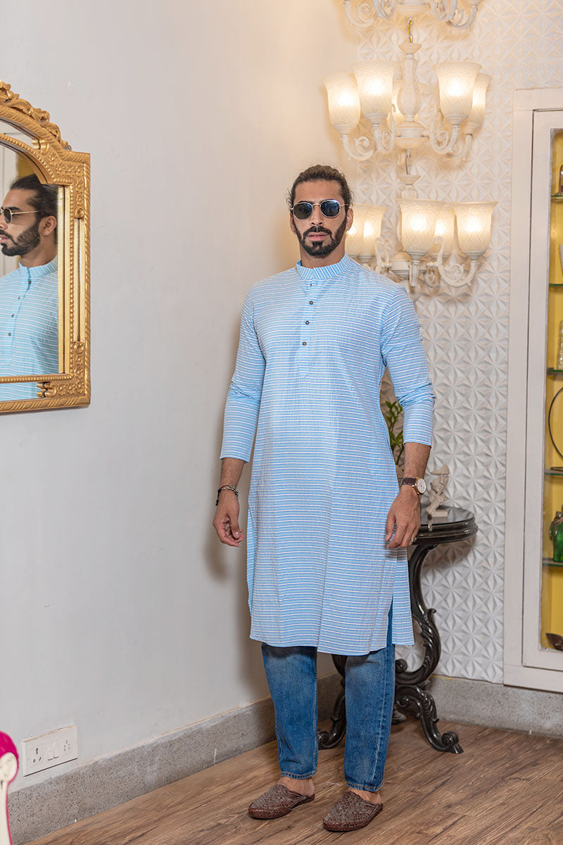 Cotton Kurtas for Summers Sky blue