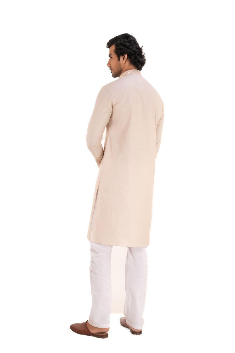 Men's Solid Regular Cotton Kurta