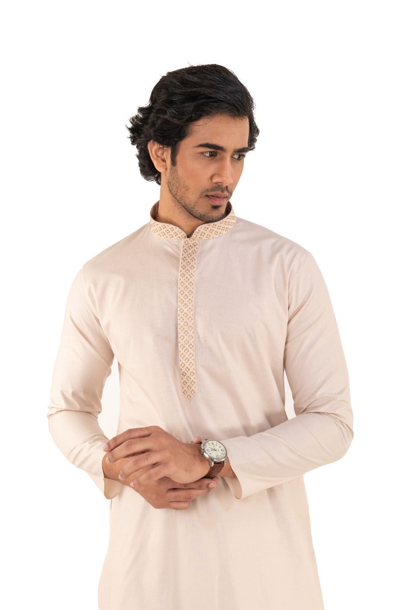 Men's Solid Regular Cotton Kurta