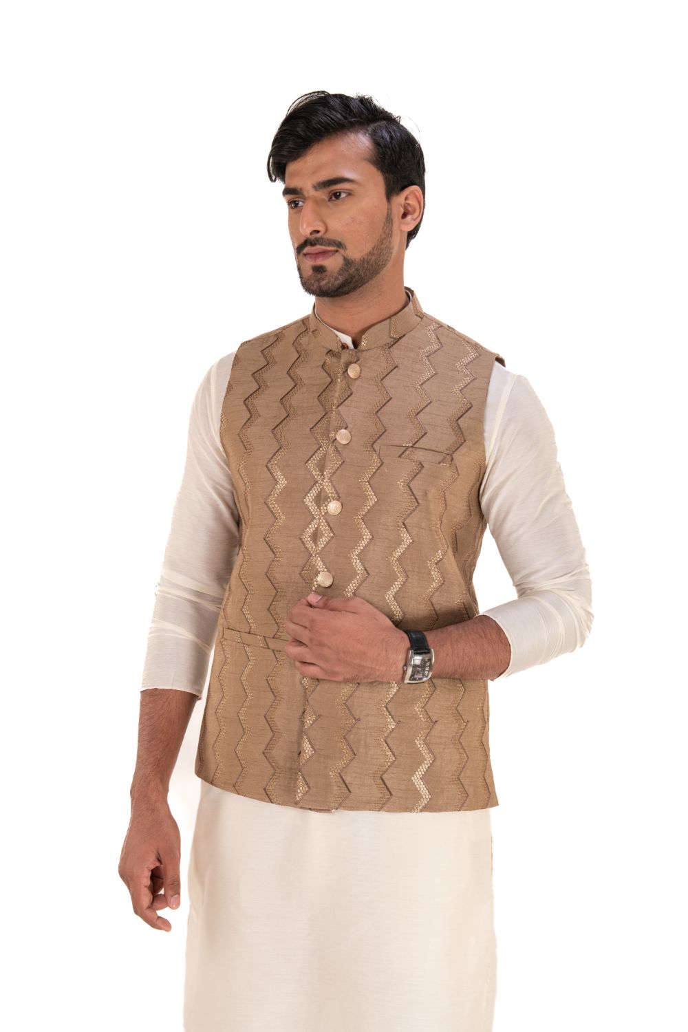 Zig Zag Pattern Nehru Jackets